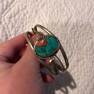 Sterling Silver turquoise bracelet.